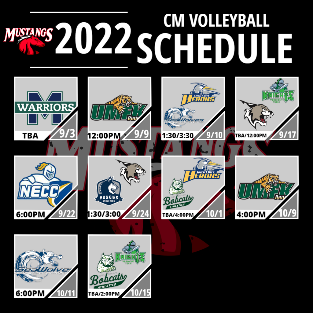 2022 Women's Volleyball Schedule