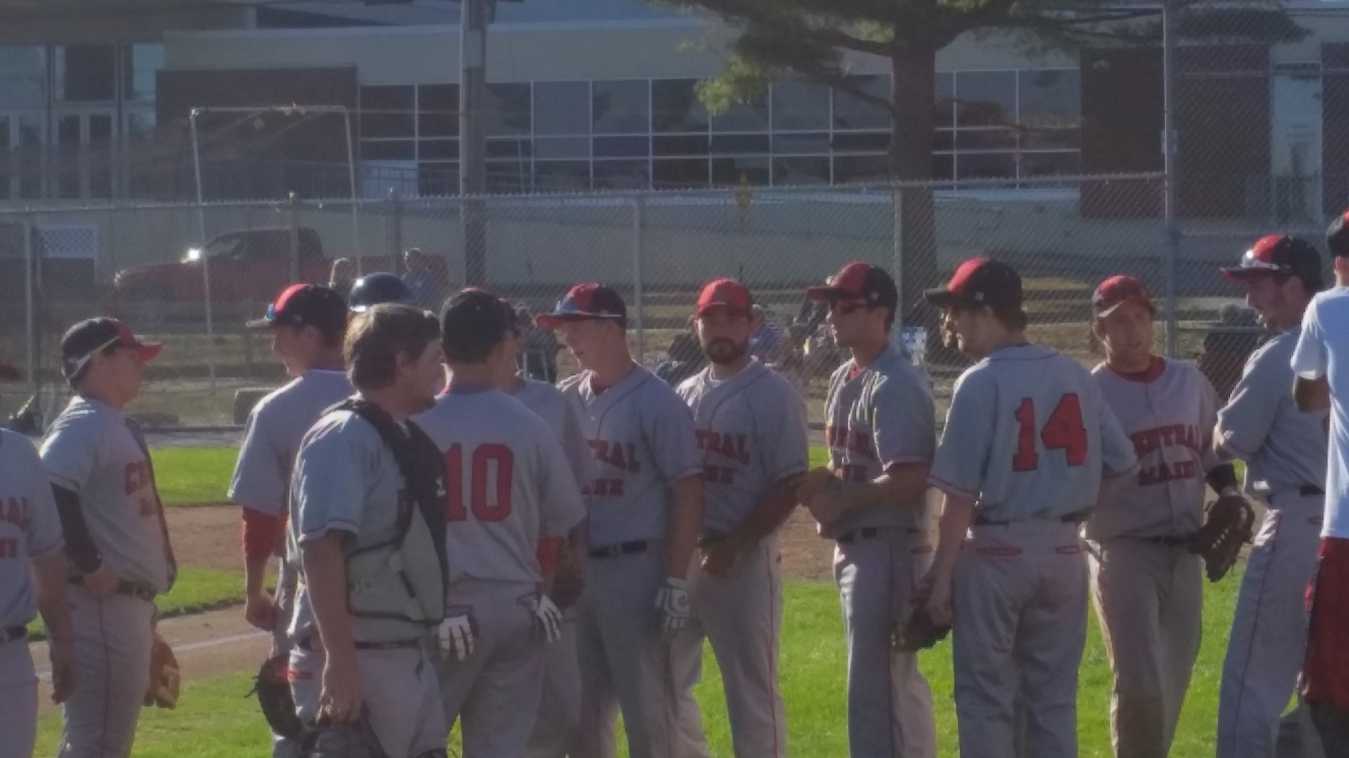 Baseball with Win & Tie in Double-Header Action