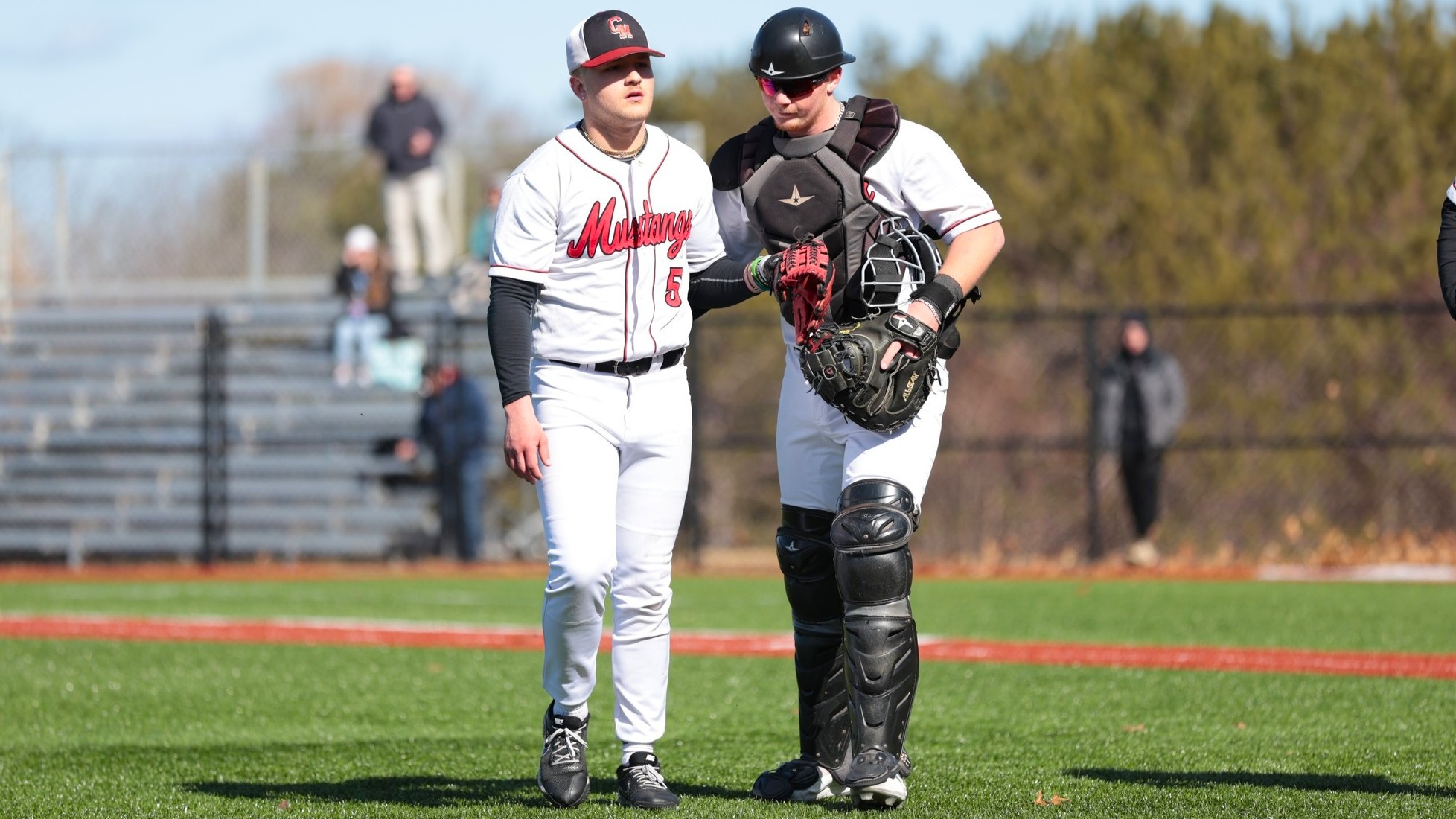 Mustangs Double Up Hawks On the Road, 10-5