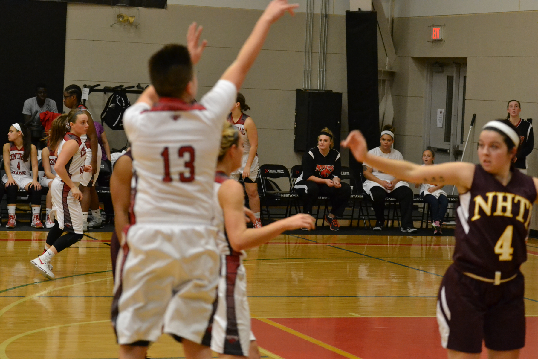 Harriman rains threes, Lady Mustangs sink Fighting Saints